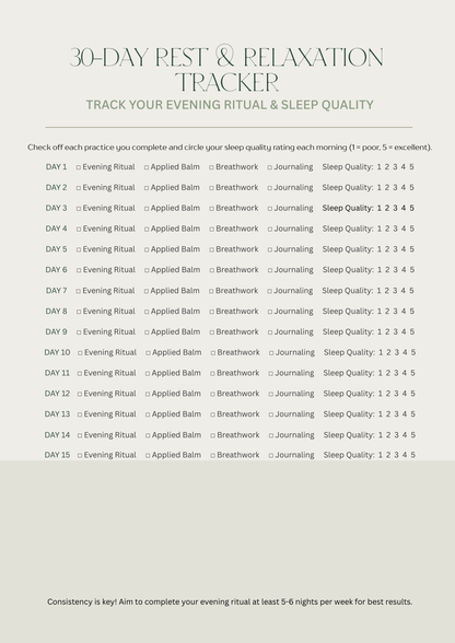 Botanical Wellness Guide: Rest & Relaxation | Natural Sleep Education PDF