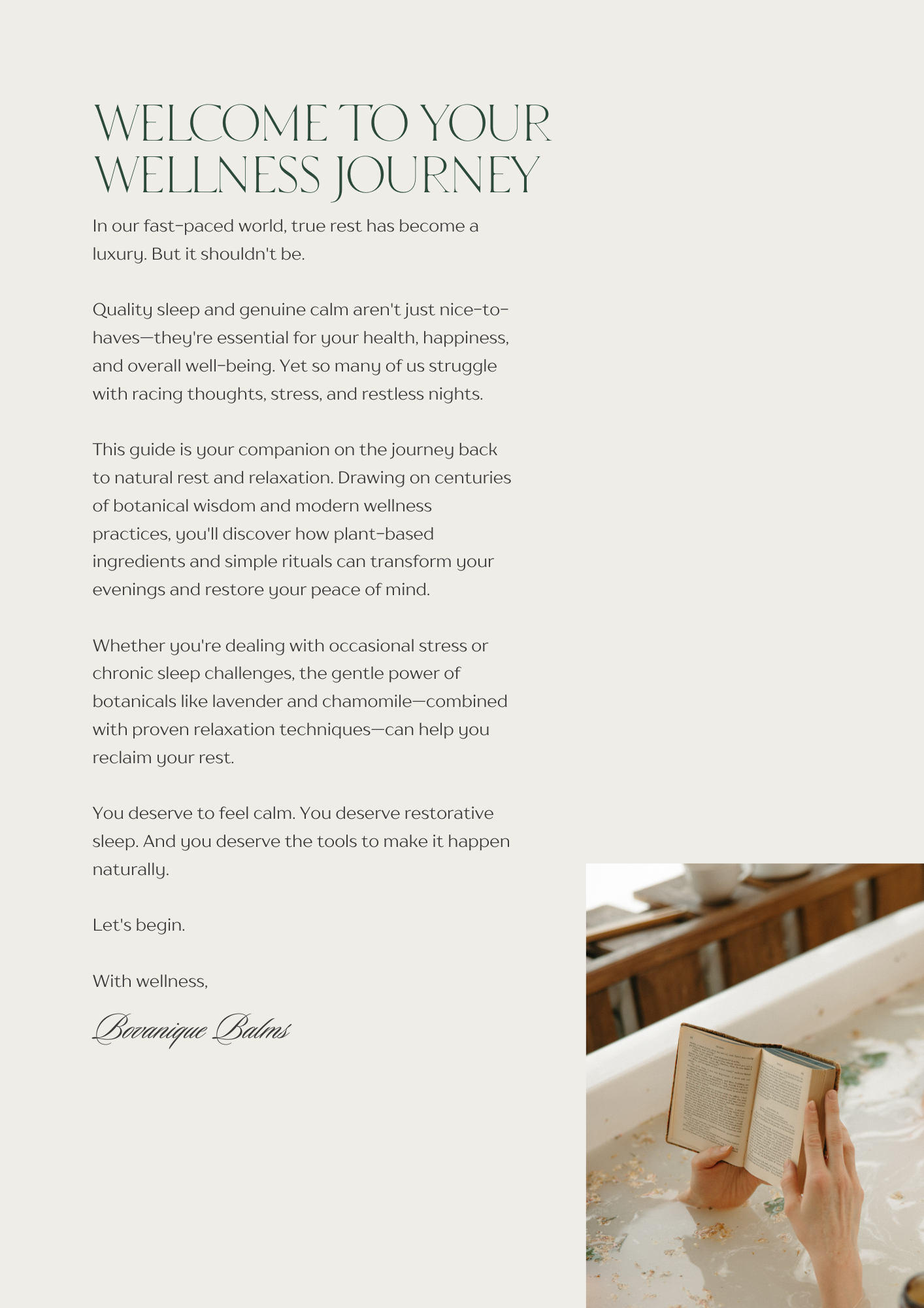 Botanical Wellness Guide: Rest & Relaxation | Natural Sleep Education PDF