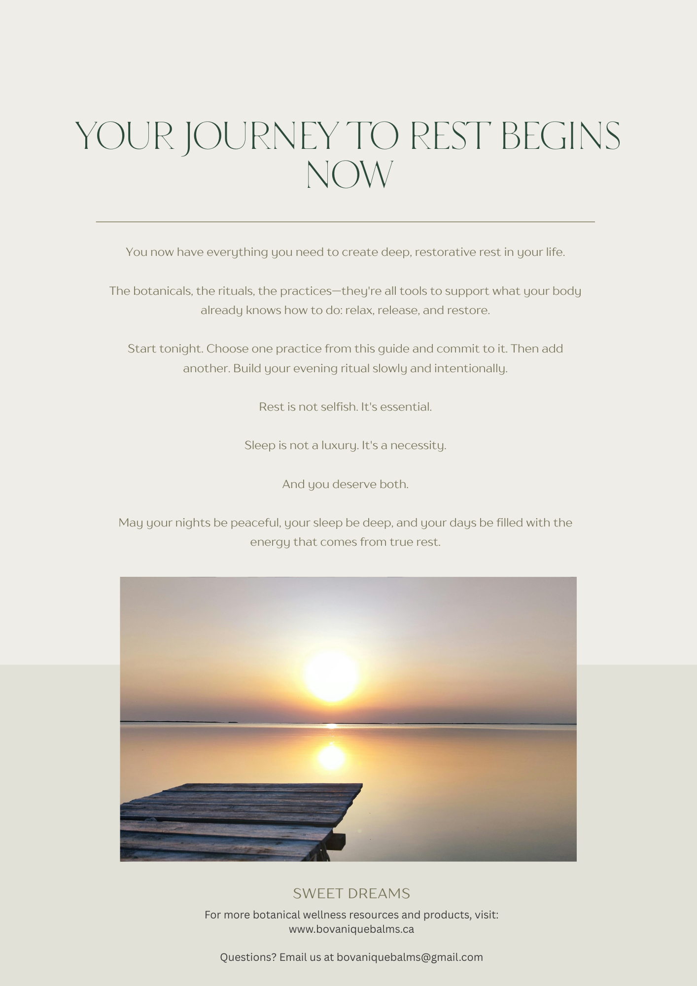 Botanical Wellness Guide: Rest & Relaxation | Natural Sleep Education PDF