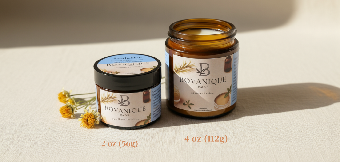 SootheSkin size comparison - 2oz vs 4oz