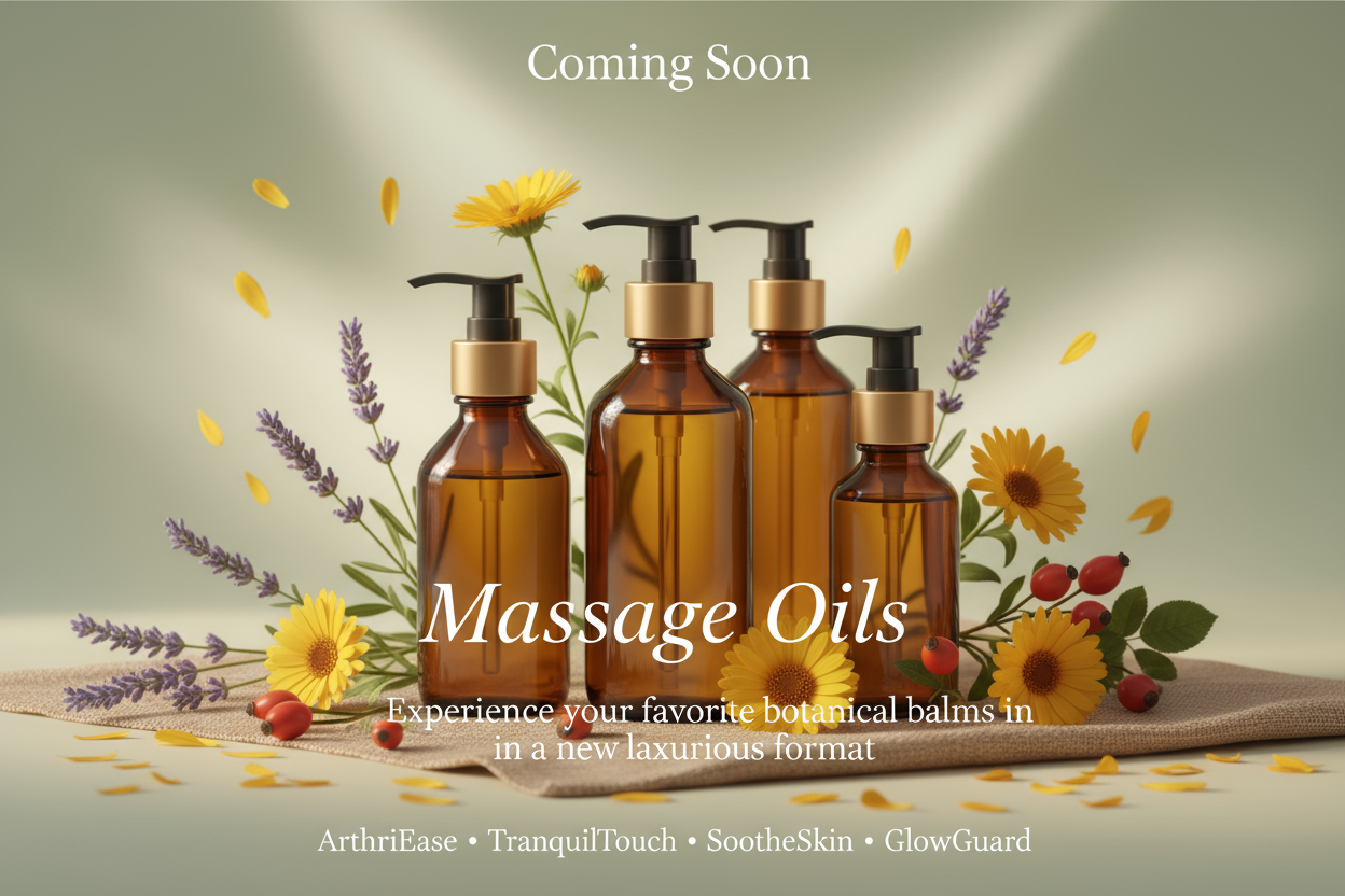 Bovanique Massage Oils Coming Soon Banner